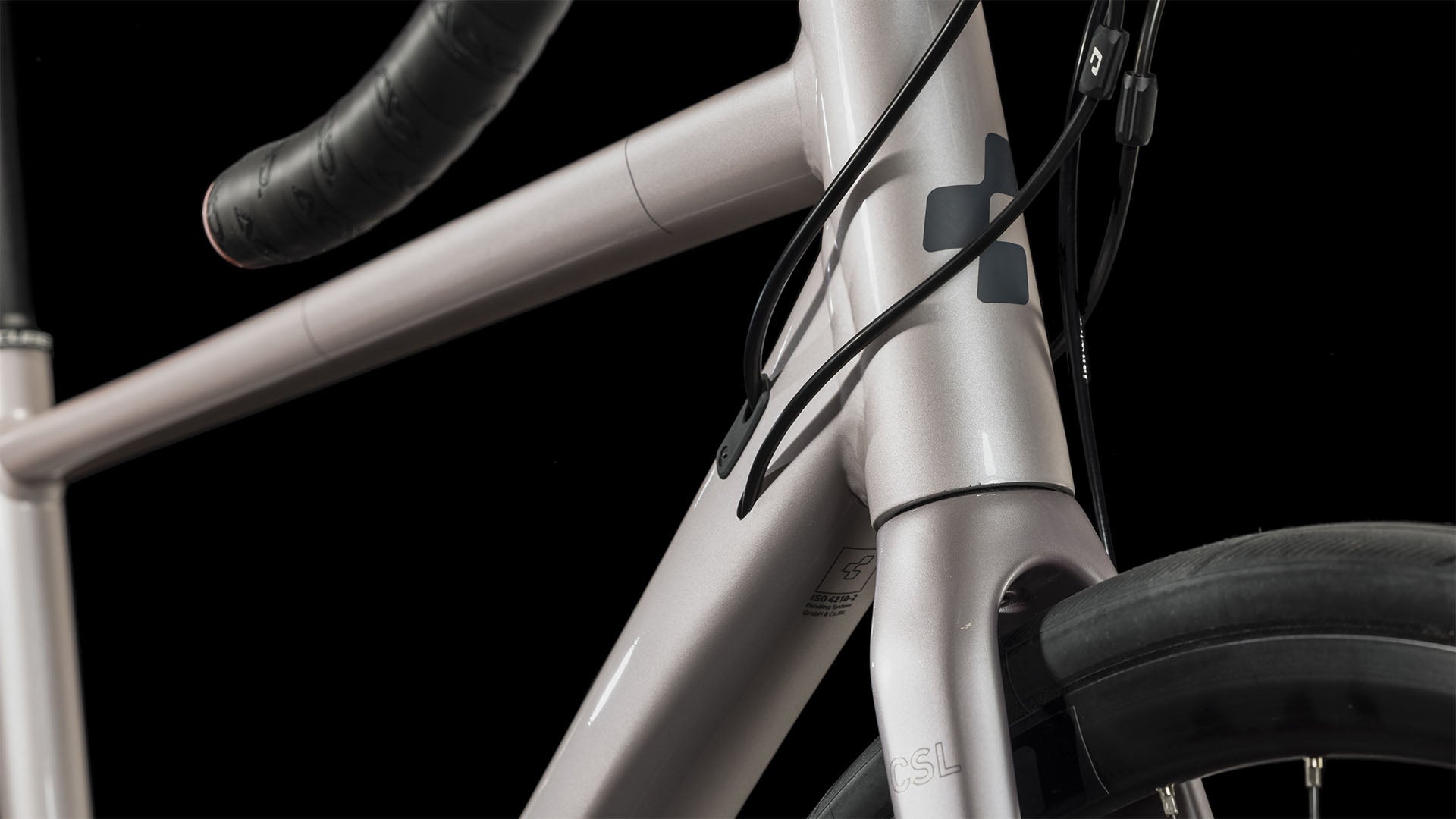 Bicicleta de ruta CUBE Axial WS Greyrose'n'Blush 2023 / Transmisión 2x8 velocidades